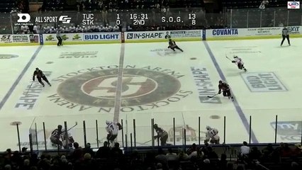 AHL Tucson Roadrunners 3 at Stockton Heat 0