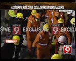 Kasavanahalli - 4 storey building collapses in Bengaluru - NEWS9