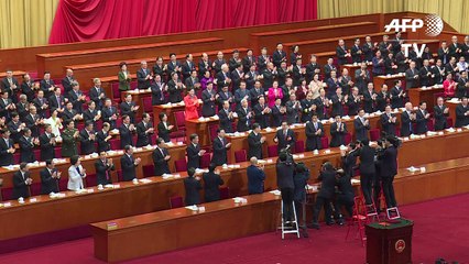 Parlamento chino elige por unanimidad a Xi para segundo mandato