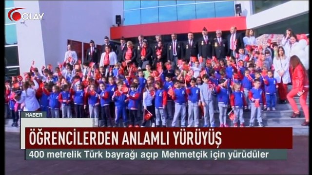 Öğrencilerden anlamlı yürüyüş