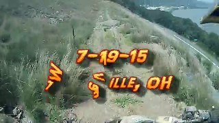 [HILLCLIMB OHIO] My Quad tumbles down Lookout, Extreme close call, 7-19-15 Wellsville, Oh