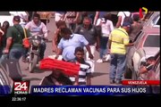 Venezuela: madres protestan con bebés en brazos por falta de vacunas