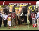 Mysuru, Dasara elephants given send off -  NEWS9