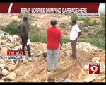 BBMP lorries dumping garbage here- NEWS9