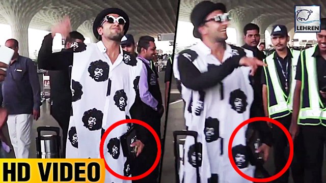 Ranveer Singh's Raps LIVE At The Airport | Gully Boy