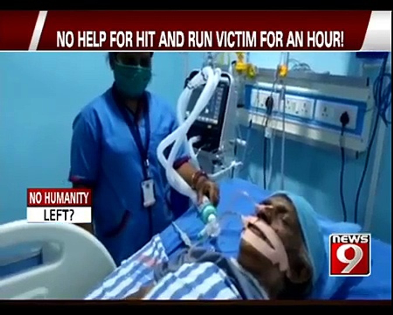 No Help for Hit and Run Victim for an Hour in Kalaburgi - NEWS9