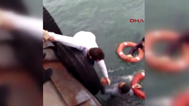 Boğulmak üzere olan suriyeliyi cankurtaran suriyeli kurtadı