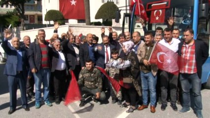 Hataylı otobüs şoförlerinden Mehmetçiğe destek