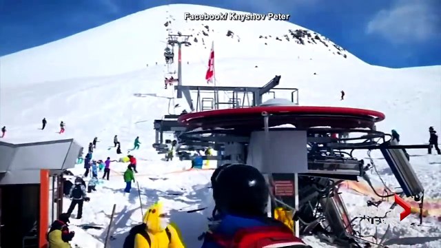 Skiers violently thrown from malfunctioning chairlift in Georgia
