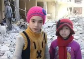 'Warplanes Bombed Our Building' - Children of East Ghouta Show Damage to Neighborhood