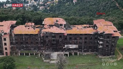 Büyükada Eski Rum Yetimhanesi havadan görüntülendi