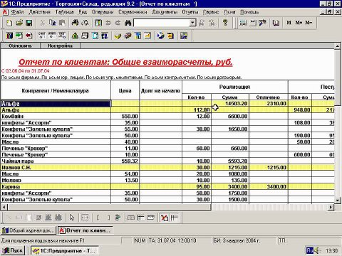 33.3. Отчёт по клиентам