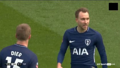Swansea - Tottenham 0-1 GOAL Eriksen 17-03-2018