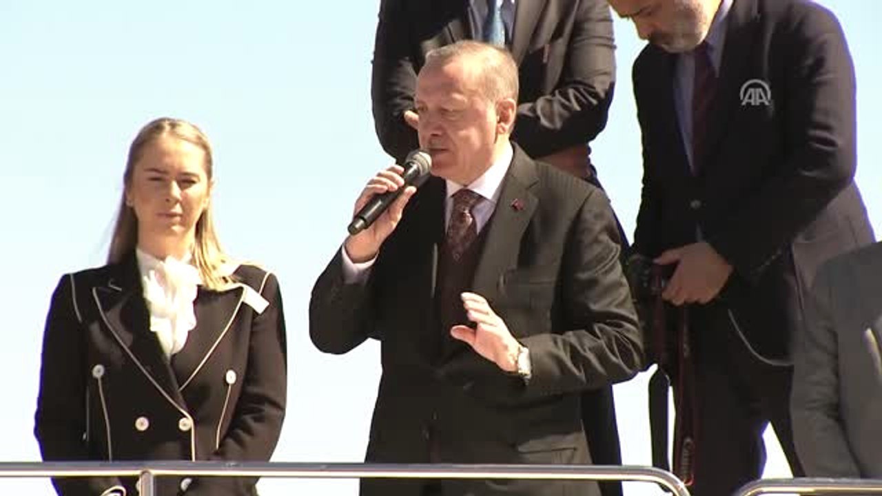Cumhurbaşkanı Erdoğan: "Bunlar Batılı Dostlarımızın Onlara Verdiği Desteklerle Bu Tünelleri Açtılar"