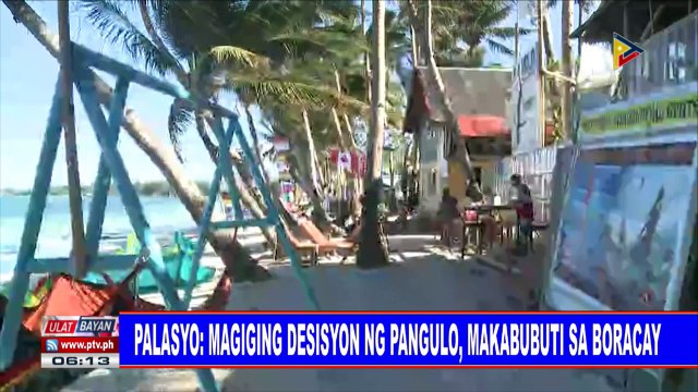 Palasyo: Magiging desisyon ng pangulo, makabubuti sa Boracay