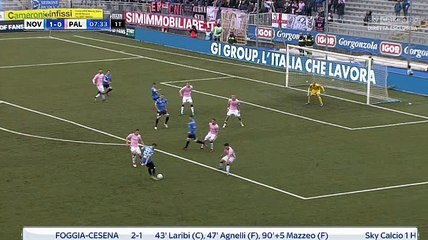 George Puscas Goal HD - Novara	1-0	Palermo 17.03.2018