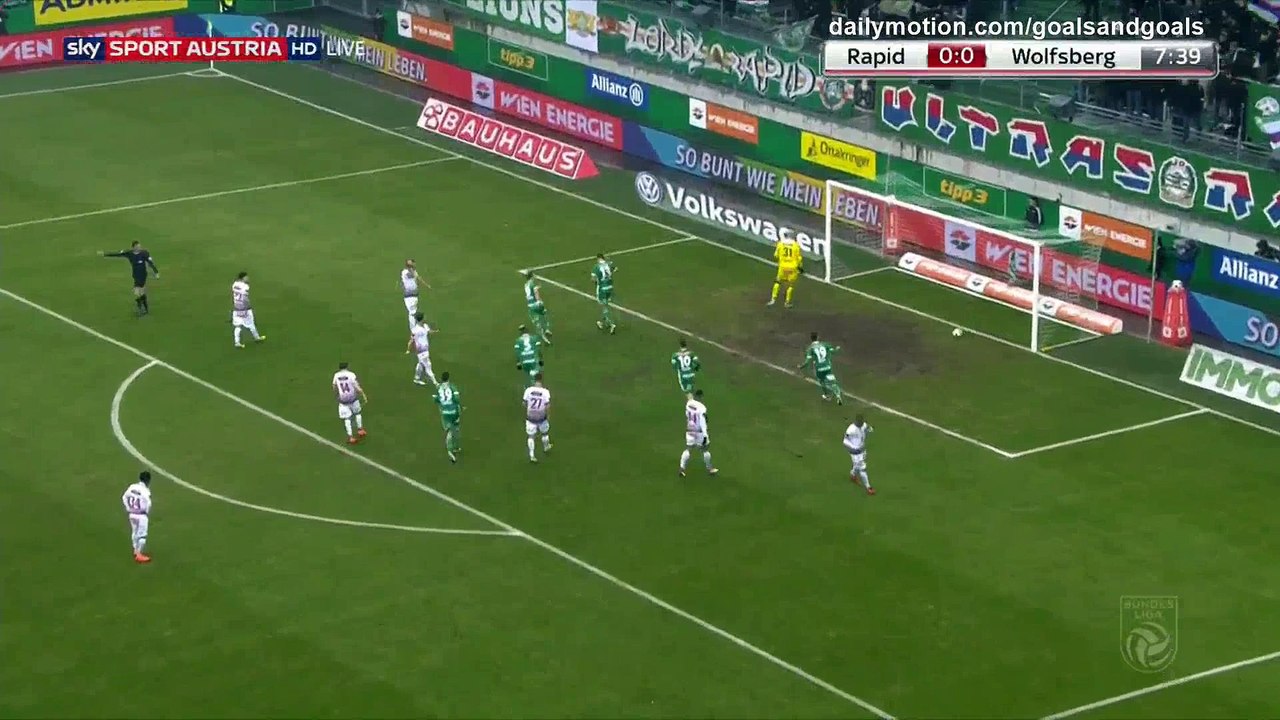 Giorgi Kvilitaia penalty Goal HD - Rapid Vienna 1 - 0 AC Wolfsberger - 17.03.2018 (Full Replay)