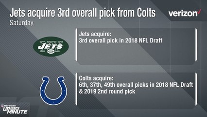 What did the Jets have to give up to move into the Top 5