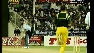 Sachins This Batting Once again takes India to the Final. Coca-Cola Cup at Sharjah, Apr 22 1998