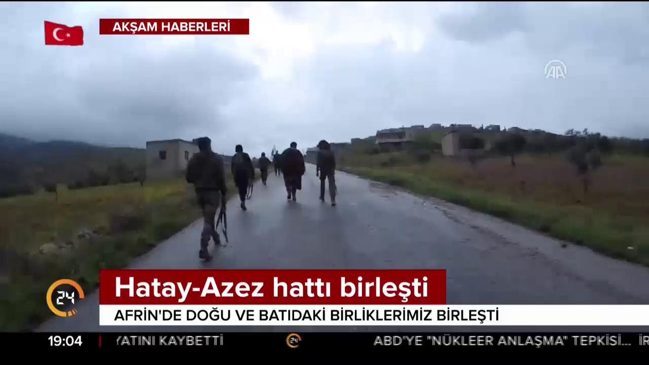 Hatay - Azez hattı birleşti