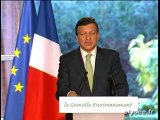 Discours J.M. Barroso - Grenelle environnement