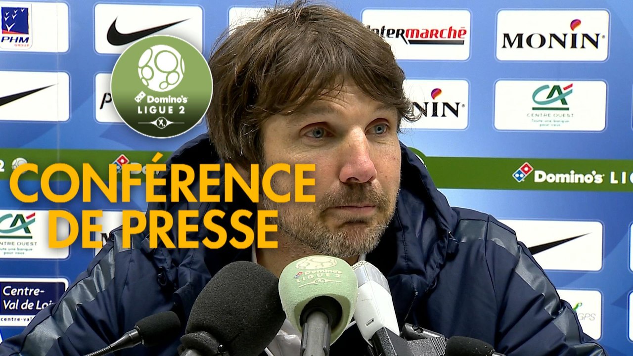 Conférence de presse Châteauroux - Havre AC (2-1) : Jean-Luc VASSEUR (LBC) - Oswald TANCHOT (HAC) - 2017/2018