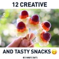 12 delicious and healthy snack ideas.￼via Thaitrick, youtube.com/thaitrick