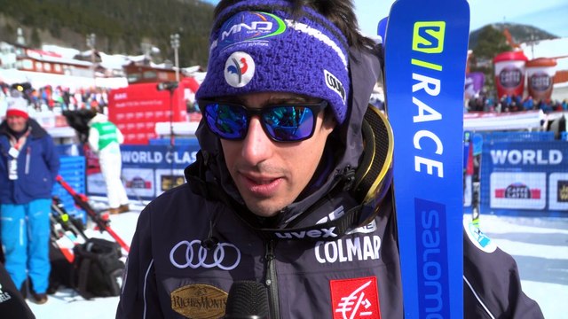 Victor Muffat Jeandet revient sur sa superbe 3e place sur le Slalom Géant de Are (Suede) - Crédit Vidéo FFS / Eurosport