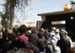 Hundreds Gather at Reception Camps After Evacuations from East Ghouta