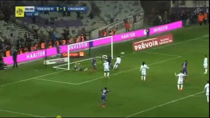 Yaya Sanogo Second Goal - Toulouse vs Strasbourg  2-1  17.03.2018 (HD)