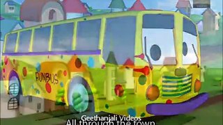 The Wheels On The Bus Go Round & Round - POPULAR Nursery Rhymes For Children