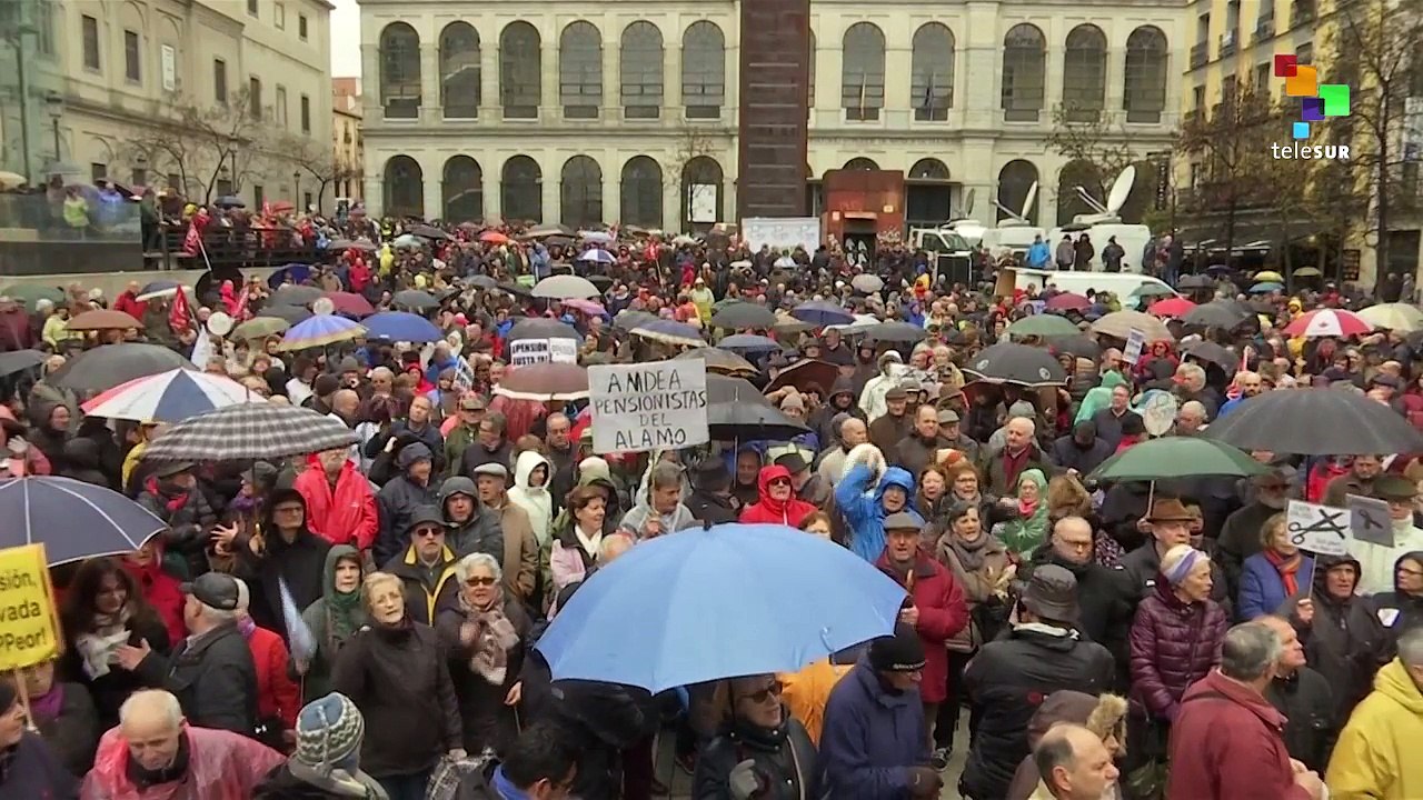 Retirees Protest Across Spain To Demand A Pensi...