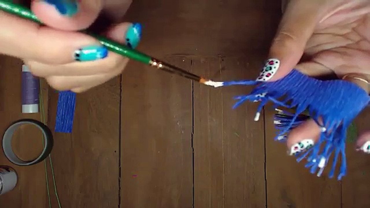 How to Make Cornflower Crepe Paper flowers - Flower Making of Crepe Paper - Paper Flower Tutorial