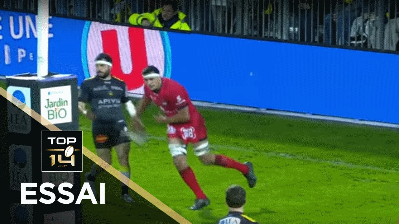 TOP 14 - Essai Dylan CRETIN (LOU) - La Rochelle - Lyon - J21 - Saison 2017/2018