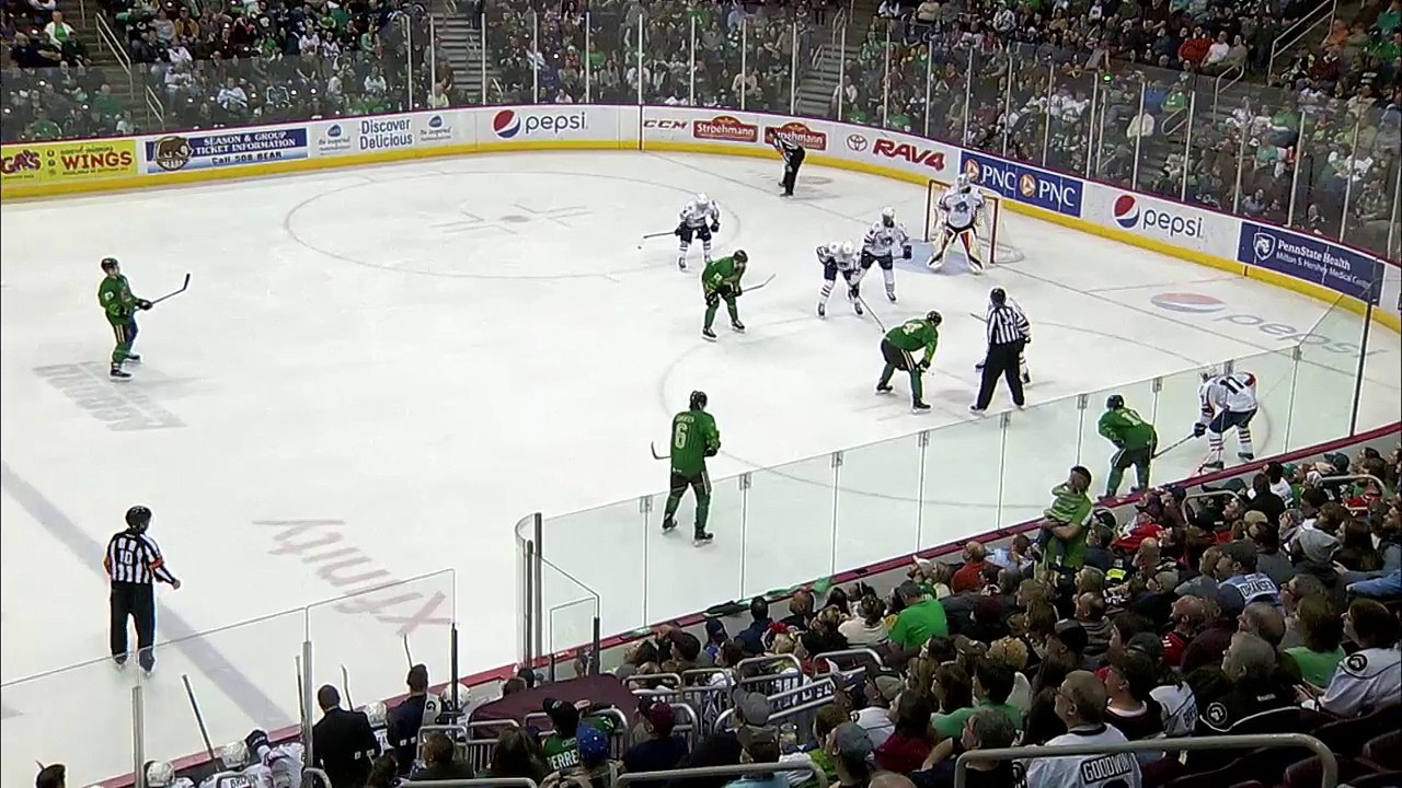 AHL Springfield Thunderbirds 2 at Hershey Bears 4