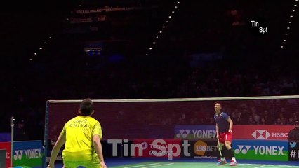 Smash Silang 'SUPER DAN' Lin Dan vs Yu Xiang. Semi final All England 2018