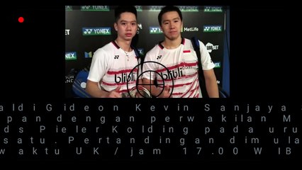 JADWAL KEVIN GIDEON SEMI FINAL ALL ENGLAND 2018