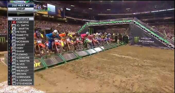 250 Heat #2 Monster Energy AMA Supercross St. Louis 2018