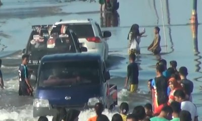 Minggu (18/3), Banjir Lumpuhkan Jalan Poros Ogan Ilir