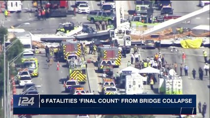 i24NEWS DESK | 6 fatalities 'final count' from bridge collapse | Sunday, March 18th 2018