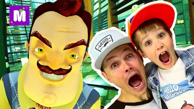 Привет сосед Акт 2 ⁄ Hello Neighbour letsplay by kid новое видео канал Мистер Макс Ютуб FFGTV 2018