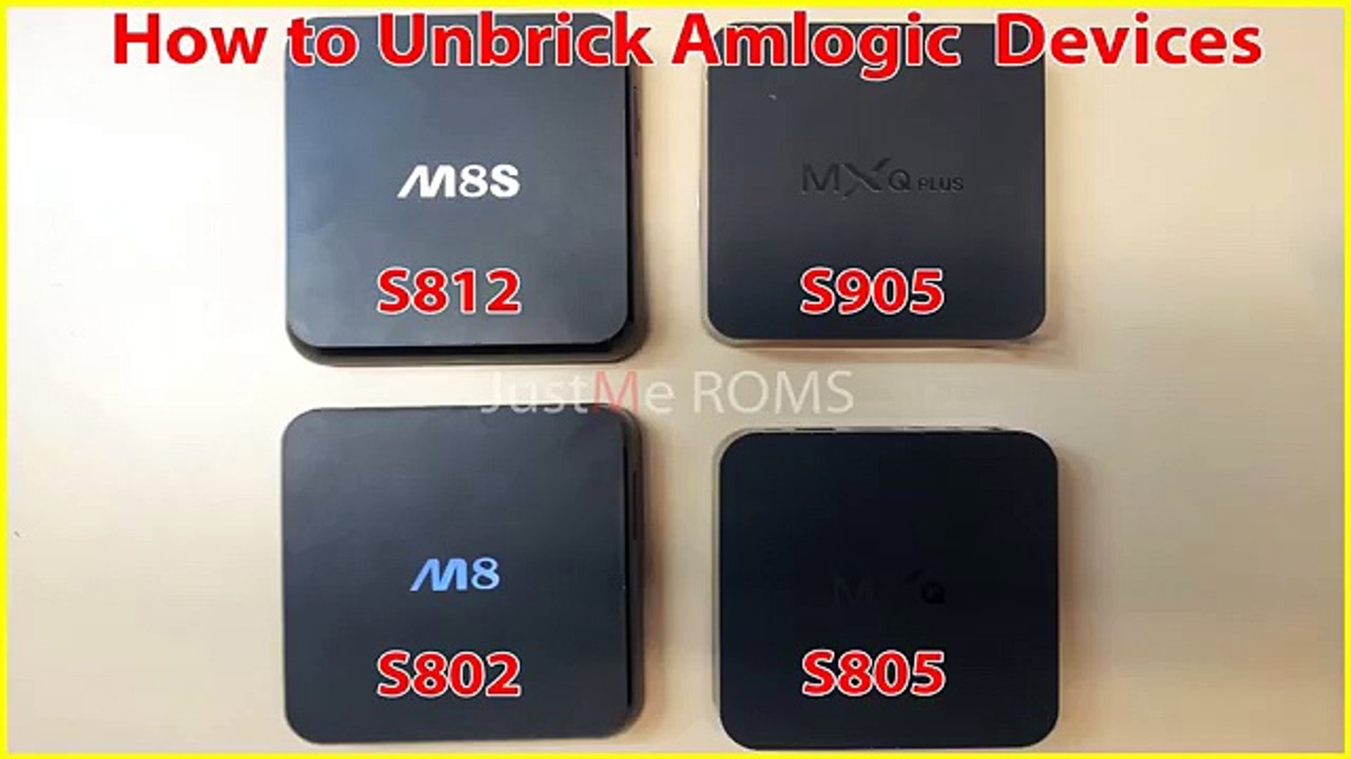 Unbrick Amlogic Devices mxq, m8 ,m8s ,m8s+ ,mqx pro - video Dailymotion