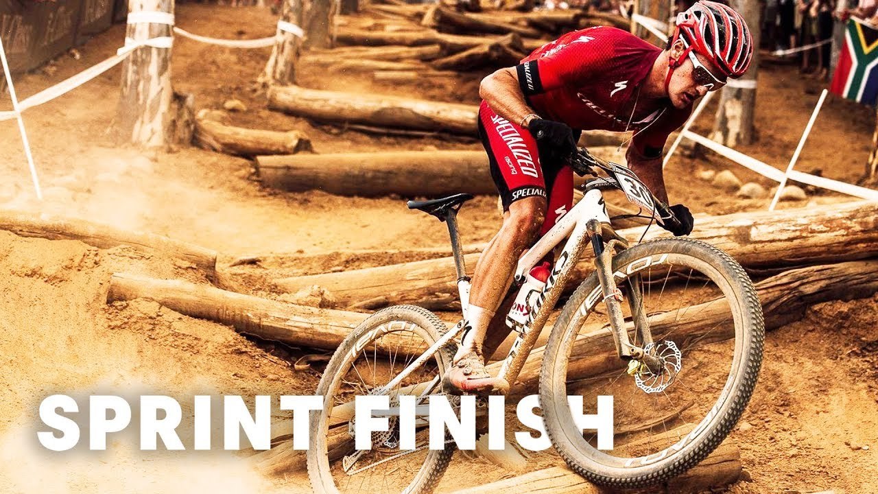 Sam Gaze's intense sprint finish at UCI MTB XCO World Cup 2018 South Africa