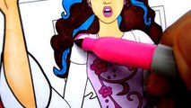 BARBIE Coloring Book Pages Barbie Rock N Royals Kids Fun Art Learning Videos Kids Balloons Toys