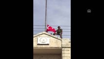 Afrin'e Türk Bayrağı