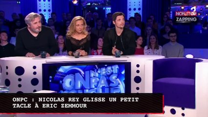 ONPC : Nicolas Rey raconte comment Eric Zemmour a fait pleurer sa grand-mère (Vidéo)