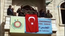 Afrin'e Türk Bayrağı Dikildi! İşte O Anlar