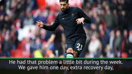 Emre Can's injury is not serious - Klopp