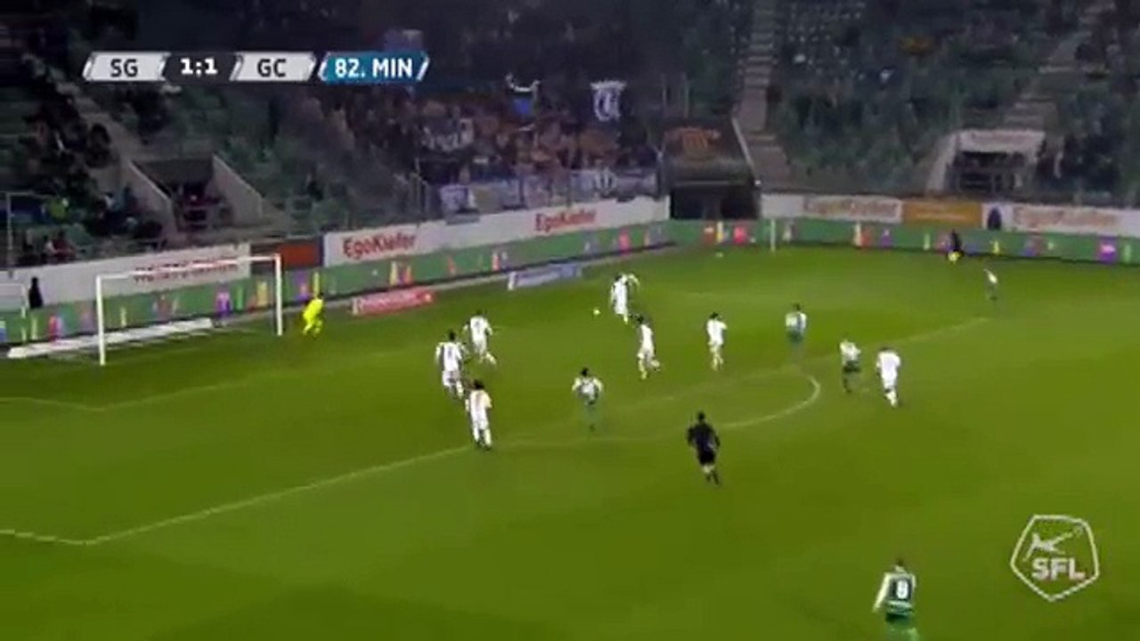 Sankt Gallen 2:1 Grasshoppers (Switzerland. Super League. 17 March 2018)