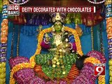 Shivajinagar, deity decorated with chocolates - NEWS9